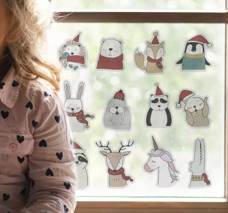 Farm animal sticker charming creature figures - TenStickers