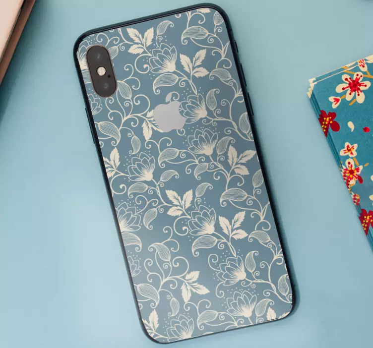 Floral Patterns iPhone sticker - TenStickers