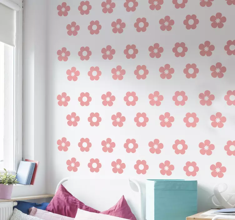 Flower pack flower wall sticker - TenStickers