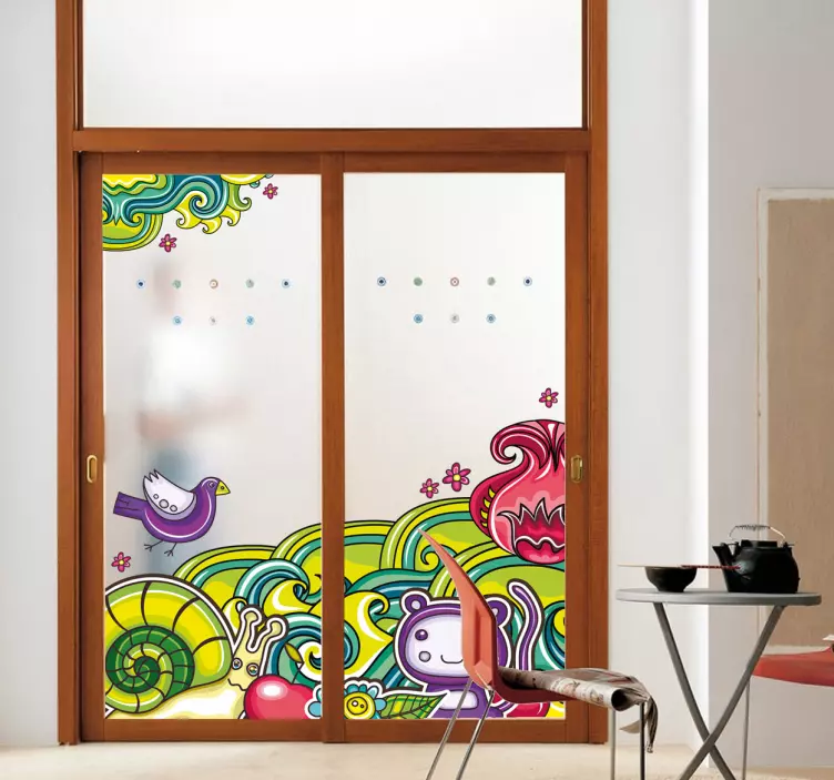 Forest Vinyl Window Sticker - TenStickers