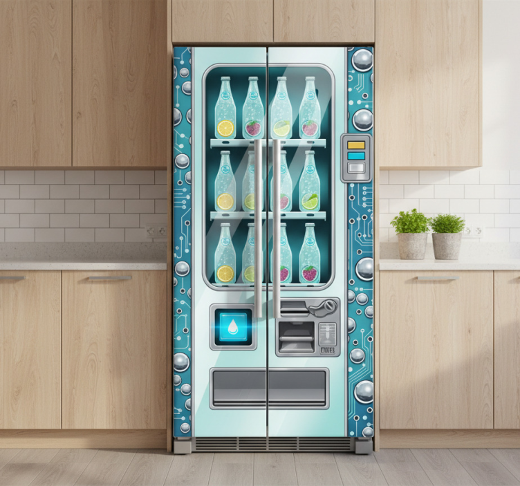 Fridge sticker for sparkling water vending machine - TenStickers