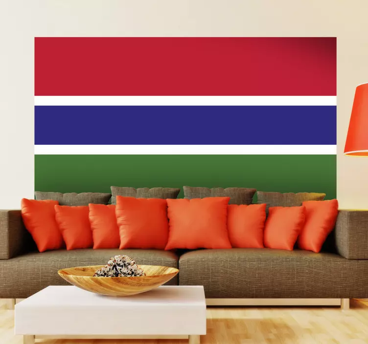 Gambia Flag Sticker - TenStickers