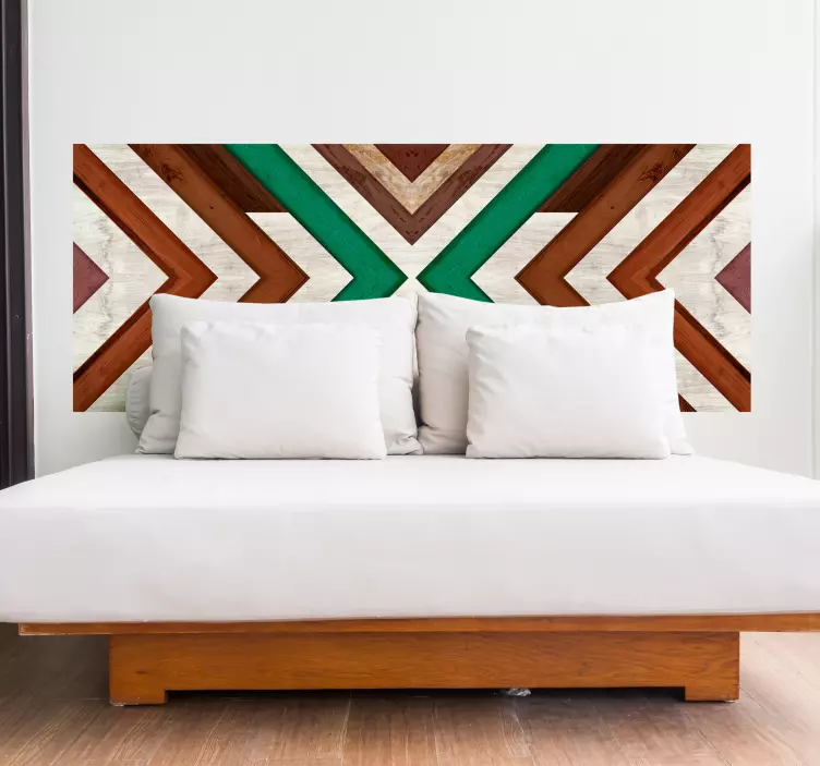 Geometric headboard sticker - TenStickers