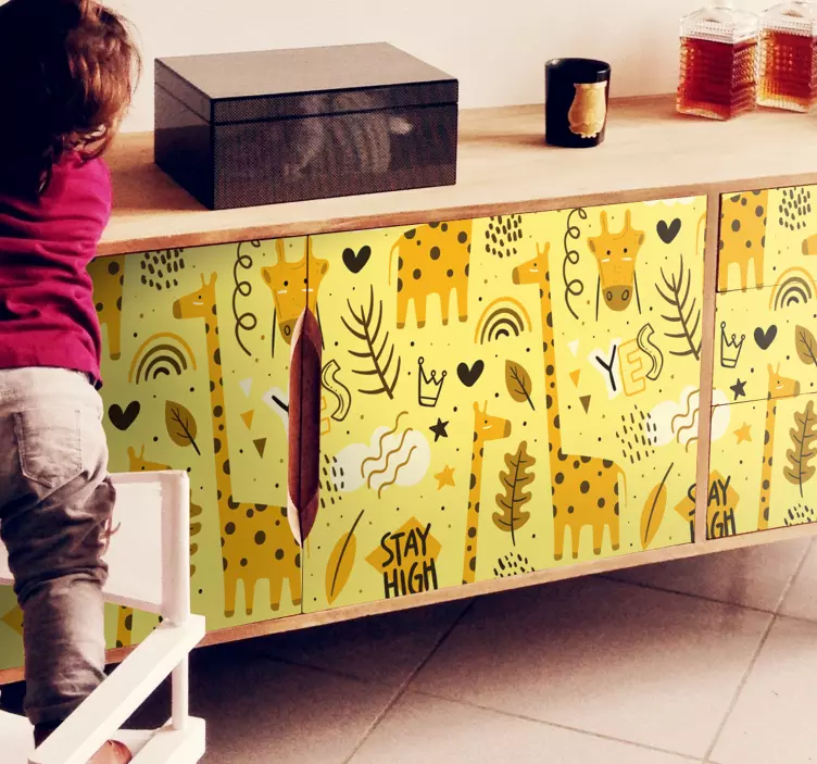 Giraffes furniture sticker - TenStickers