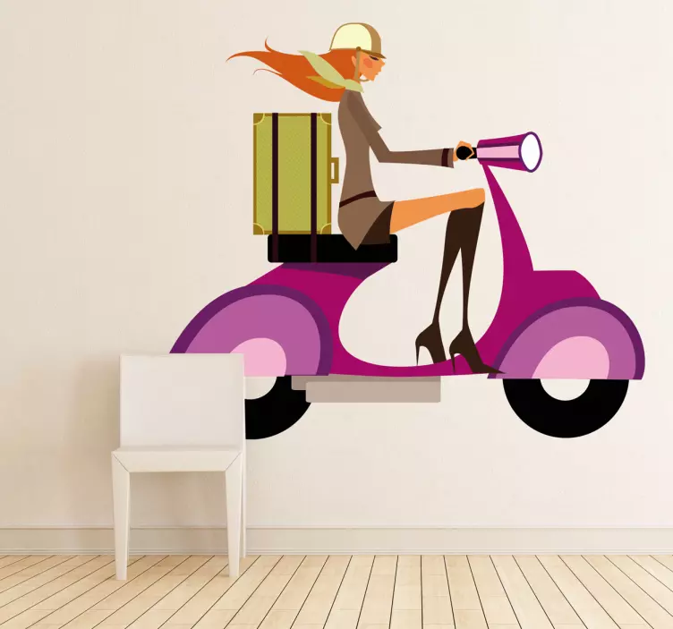 Glamour Girl 29 Wall Sticker - TenStickers