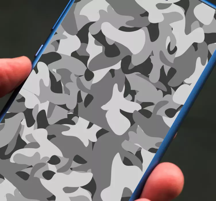 Gray camouflage Huawei sticker - TenStickers