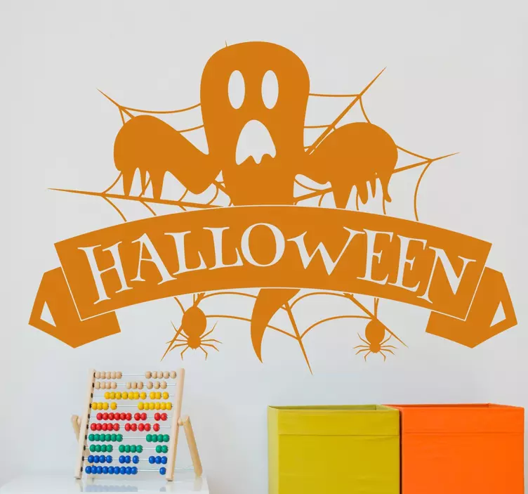 Halloween Ghost Wall Sticker - TenStickers
