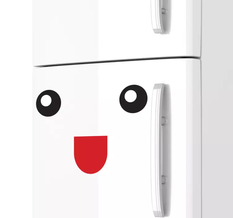 Happy Smile Fridge Sticker - TenStickers