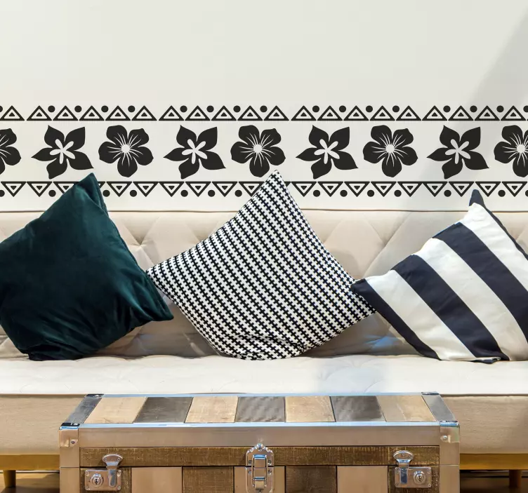 Hawaiian Flowers Wall Sticker - TenStickers