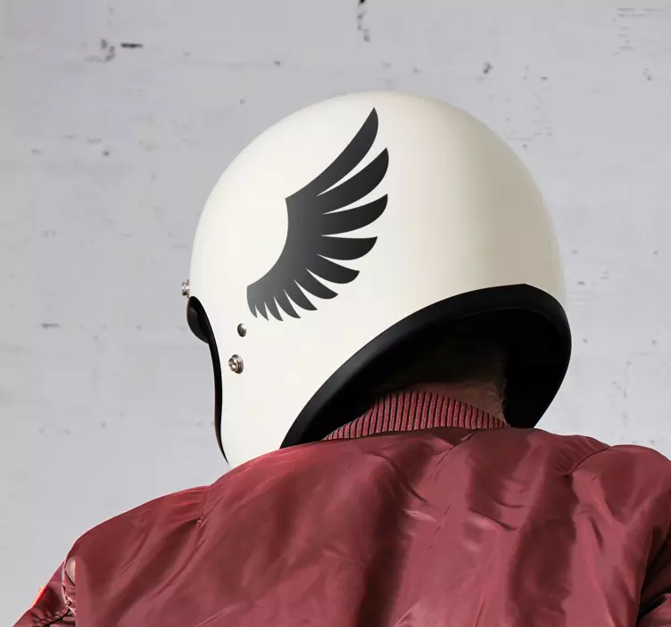 Wings motorcycle Helmet vinyl sticker - TenStickers