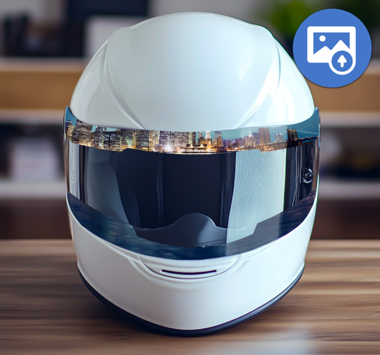 Helmet visor customisable design motorcycle sticker - TenStickers