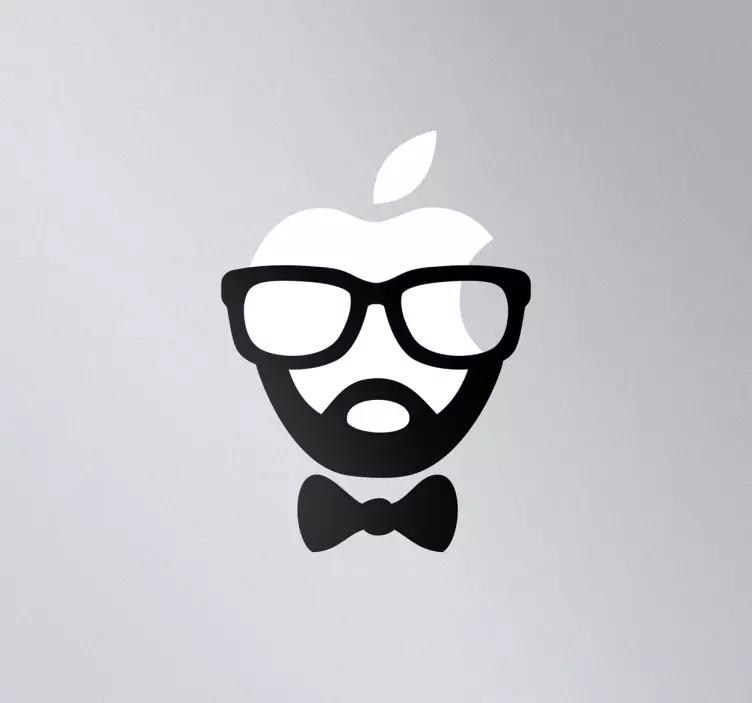 Hipster MacBook Sticker - TenStickers