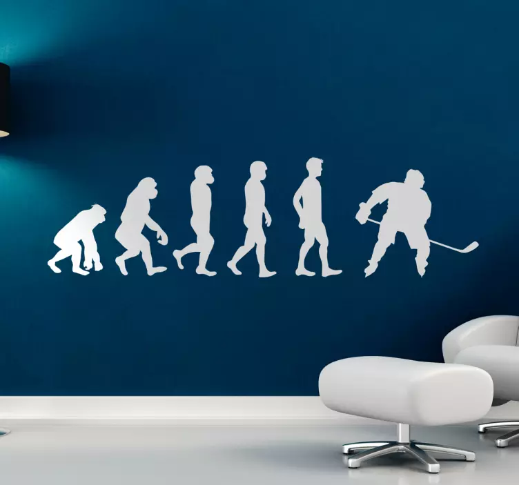 Hockey evolution wall sticker - TenStickers