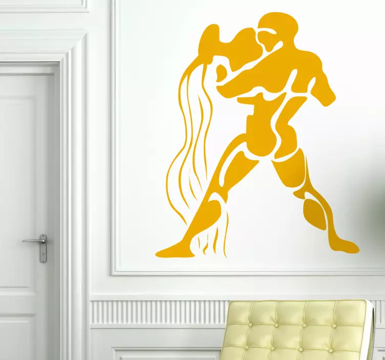 Horoscope Aquarius Wall Sticker - TenStickers