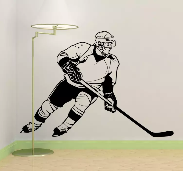 Ice Hockey Player wall sticker - TenStickers