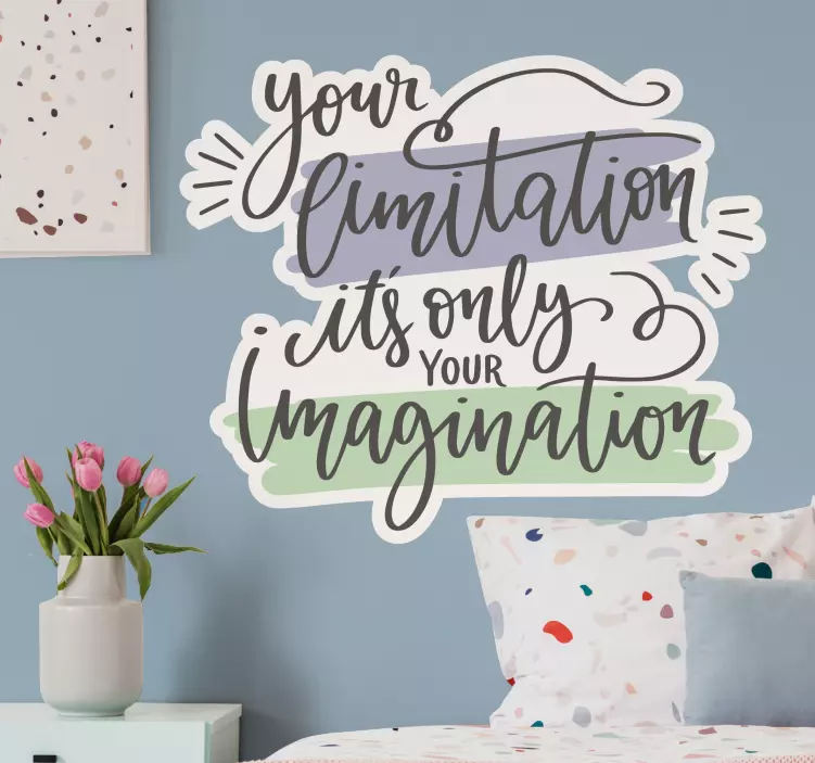 Inspirational Imagination Quote wall stickers quotes - TenStickers