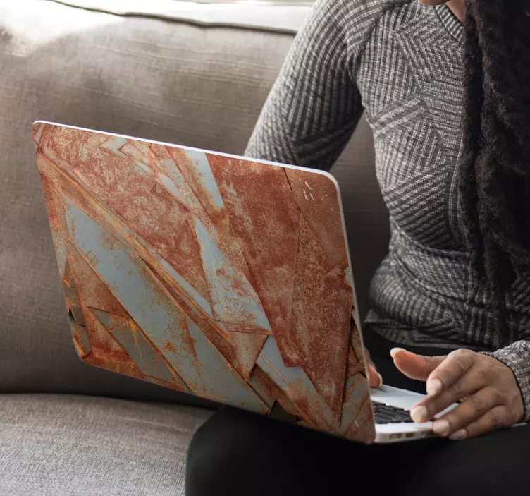 Iron plates texture laptop skins - TenStickers