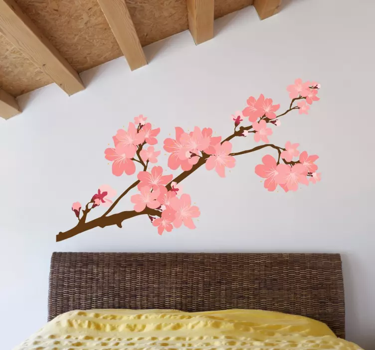 Japanese Cherry Tree Sticker - TenStickers
