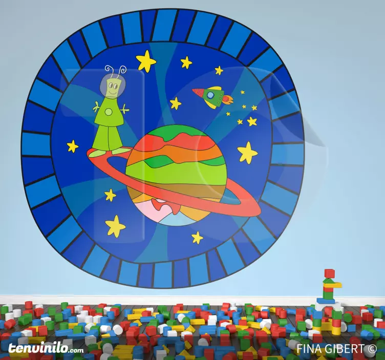Kids Alien Planet Wall Mural - TenStickers