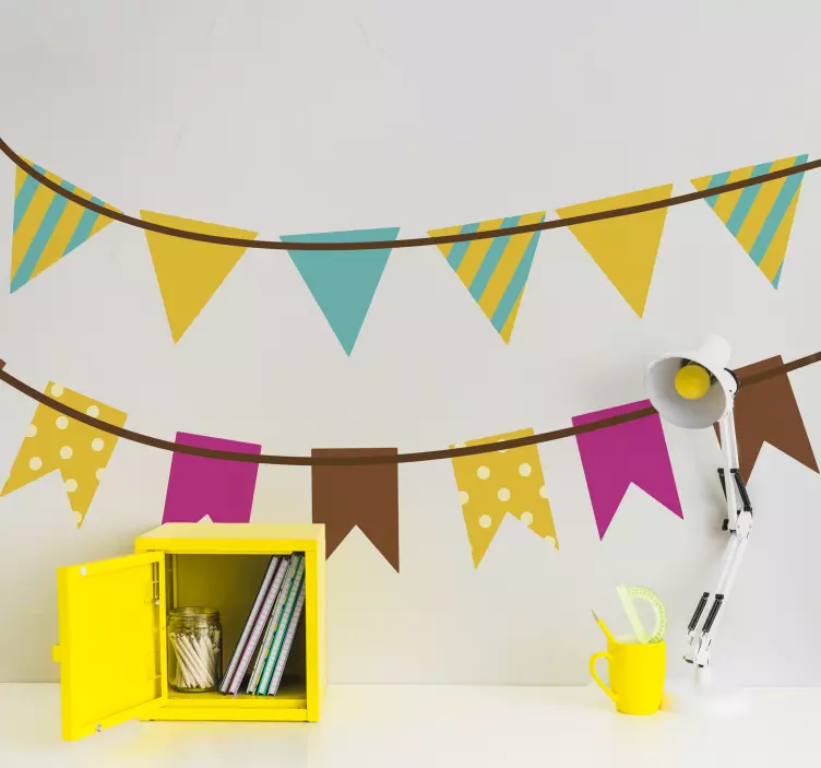 Kids Bunting Stickers - TenStickers