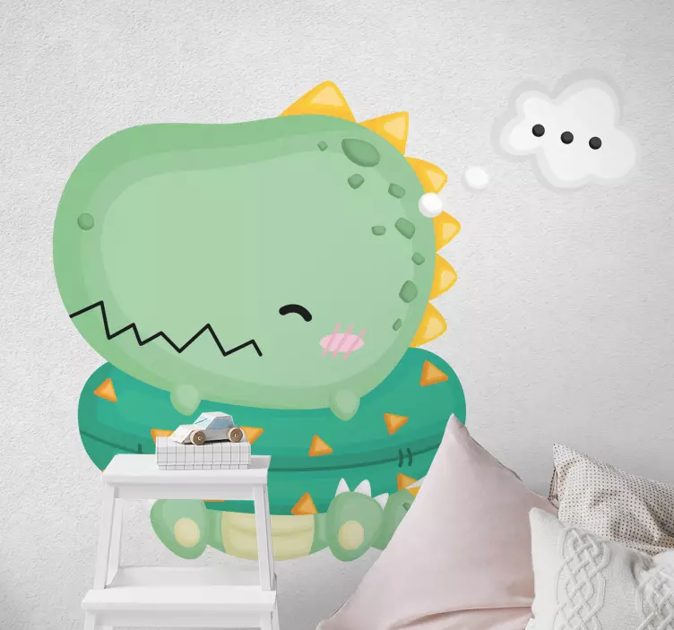 Kid's sticker cute dinosaur design - TenStickers