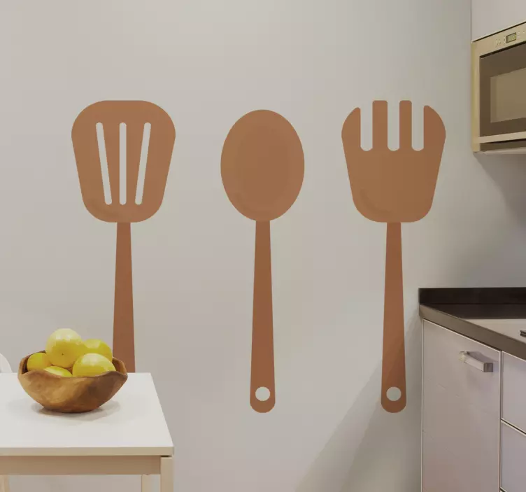 Kitchen Tool Silhouettes utensil sticker - TenStickers