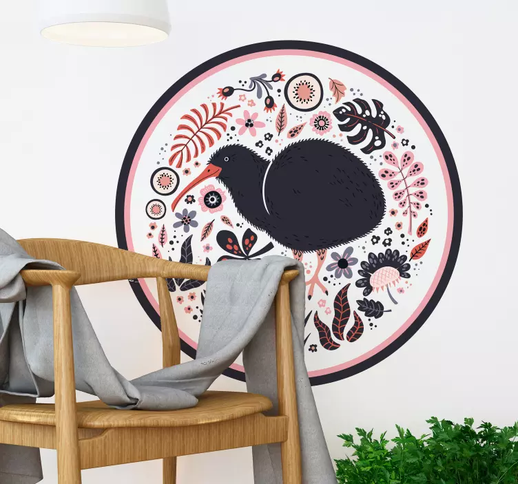 kiwi New Zealand bird wall sticker - TenStickers