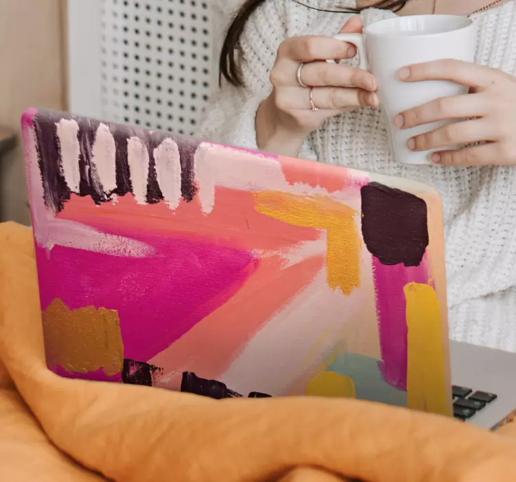 Laptop skin abstract colorful designs - TenStickers