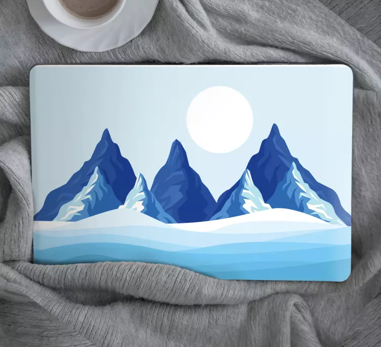 Laptop skin grand mountain range design - TenStickers