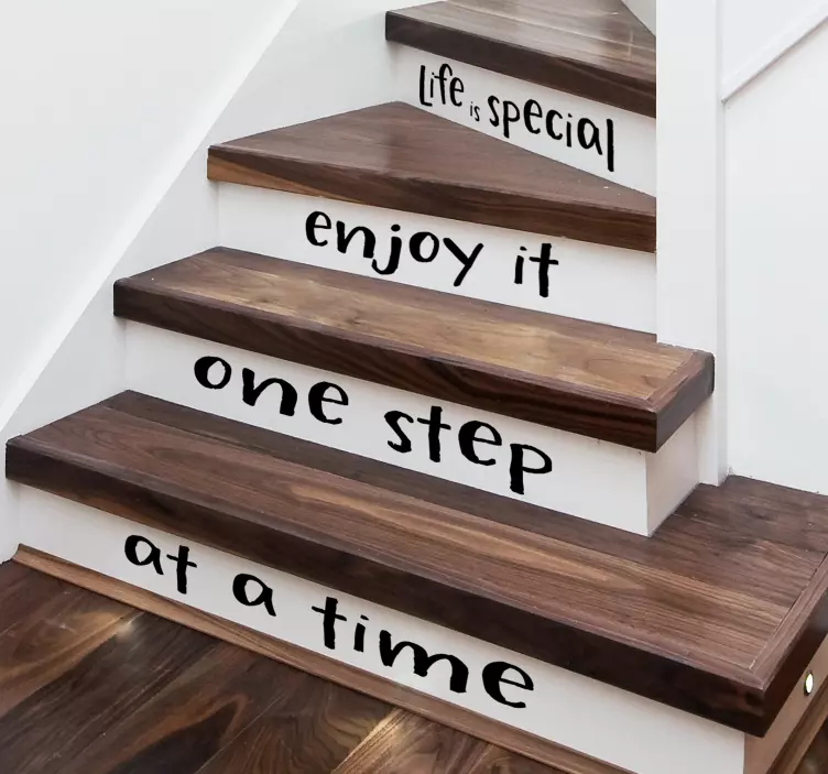 Life is Special Stair Decal - TenStickers