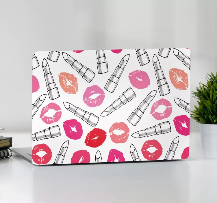 Lipsticks and Lips laptop skins - TenStickers