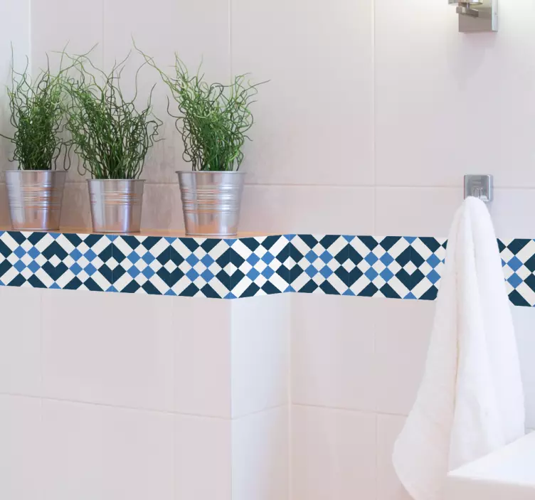 Lisbon Style Tile Border Sticker - TenStickers