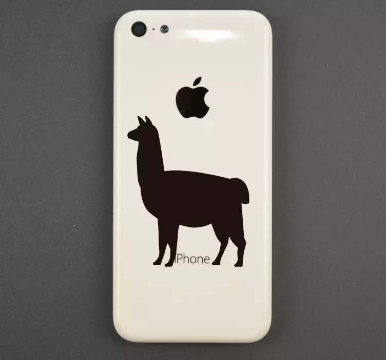 Llama iPhone Animal Wall Sticker - TenStickers