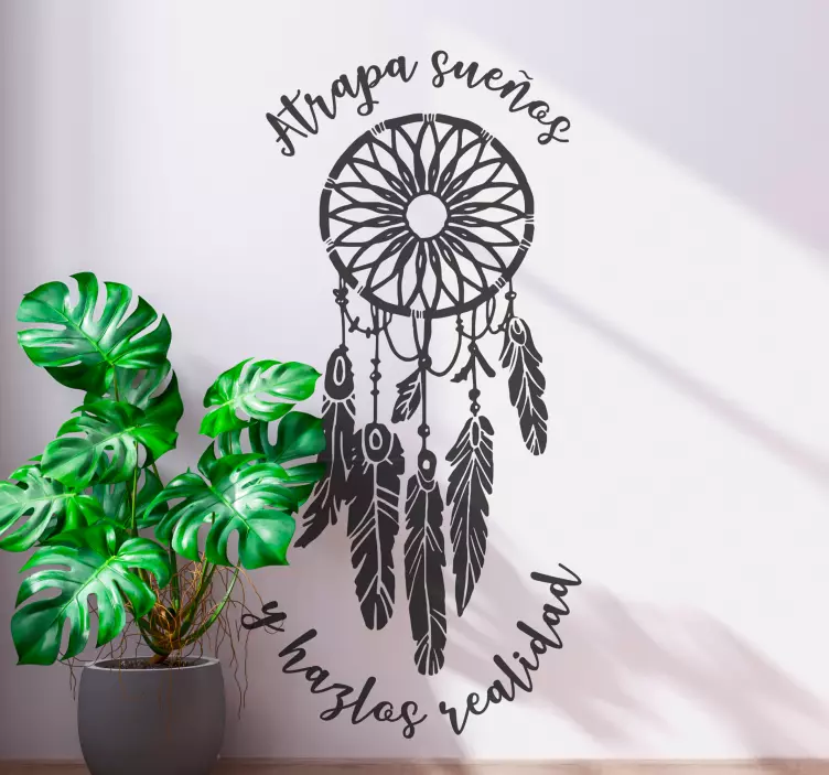 Location sticker dream catcher wall art - TenStickers