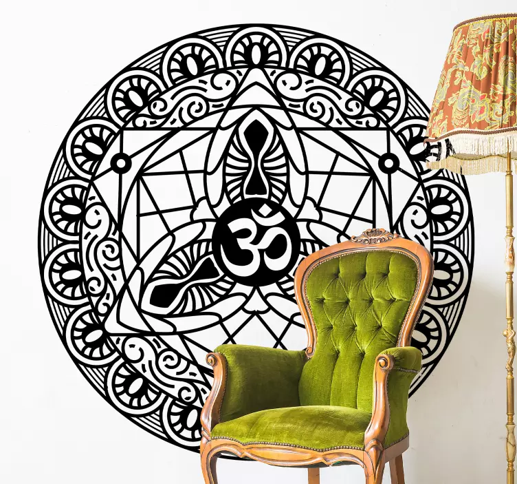 Location sticker with intricate mandala design - TenStickers