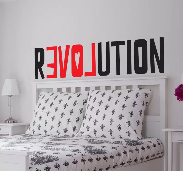 LOVE YOUR REVOLUTION wall stickers quotes - TenStickers