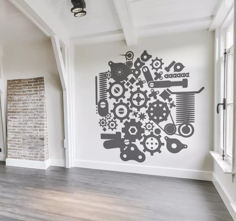 Machinery Wall Sticker - TenStickers