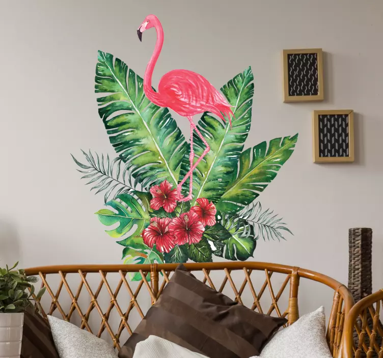 Majestic flaming plant wall sticker - TenStickers