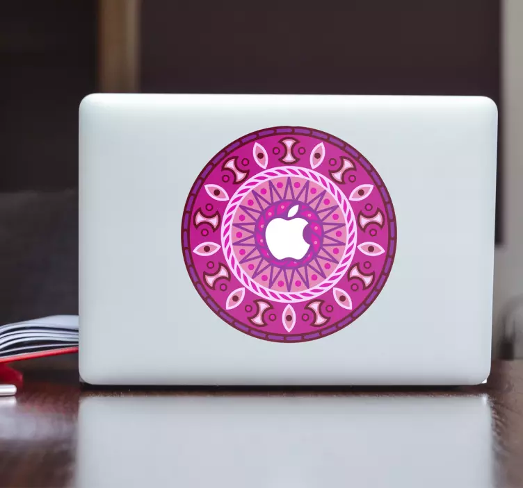 Mandala Design Laptop Sticker - TenStickers