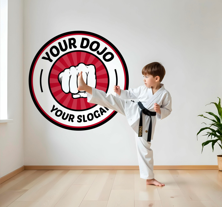 Martial Arts Emblem sports wall sticker - TenStickers