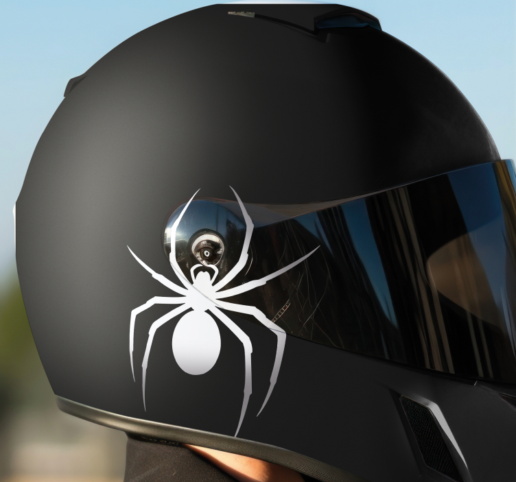 Monocolor spider design motorcycle sticker - TenStickers