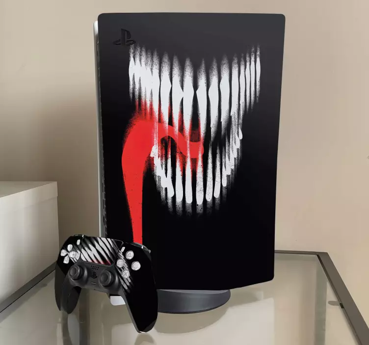 monster mouth skin PS5 stickers - TenStickers