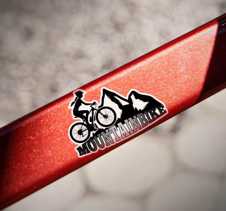 Trail bicycle bike sticker - TenStickers