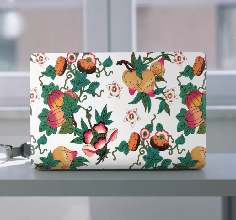 Multicolor floral summer print  laptop skins - TenStickers