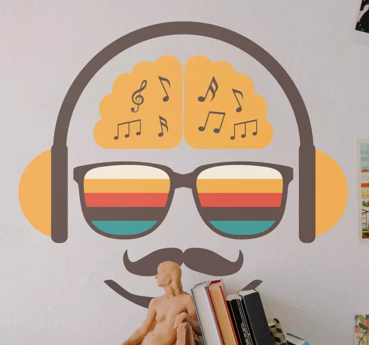 Musical stickers for vintage music lovers - TenStickers