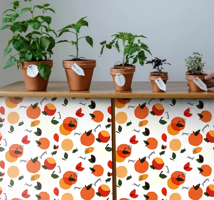 Nature wall sticker fruit-inspired design - TenStickers