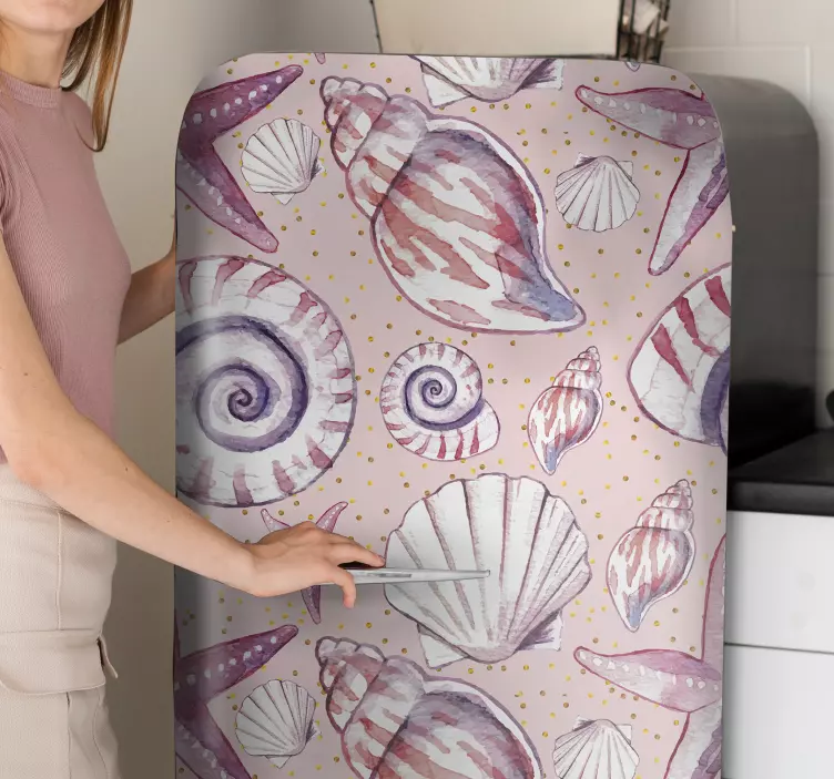Nature wall sticker shell patterns collection - TenStickers