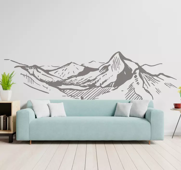 New Zealand Mountain Valley nature wall sticker - TenStickers