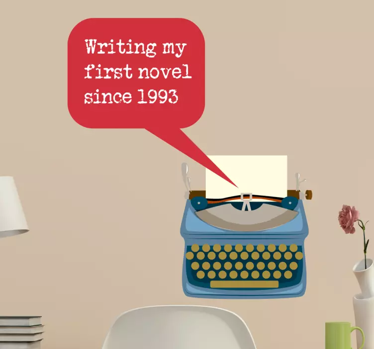 Novel Writing Inspiration literature stickers - TenStickers