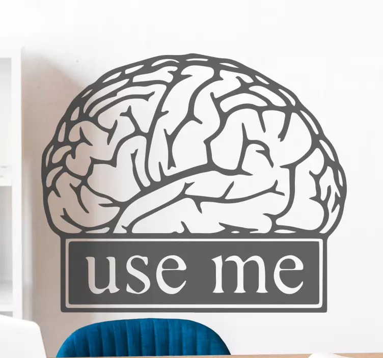 Object sticker brain boosting message - TenStickers